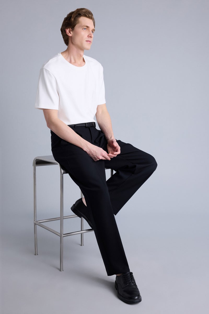 DeFacto Black Man Wide Leg Trousers Casual - Image 2