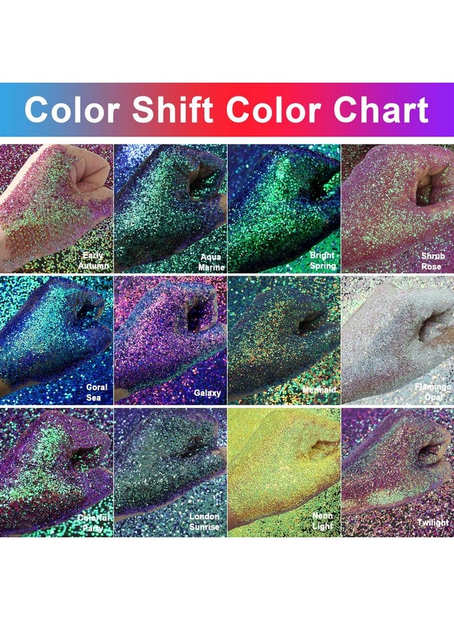 ceya Chameleon Glitter, 3.5Oz/ 100G Flamingo Opal Color Shift Craft Glitter Powder Color Changing Iridescent Flake Sequin For Epoxy Resin, Nail, Tumbler, Slime, Phone Case, Party Decor, Jewelry Making - Image 3