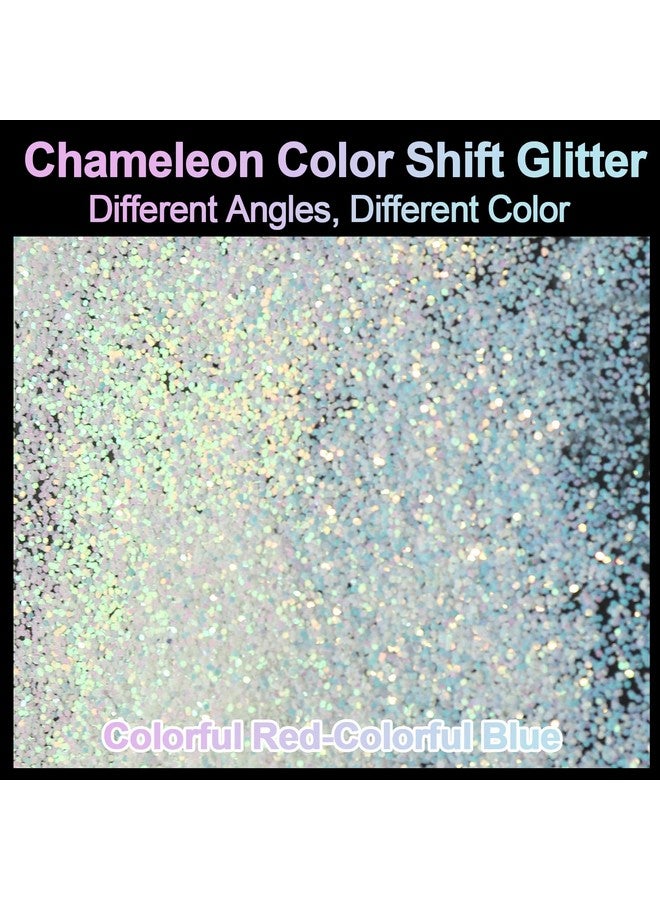 ceya Chameleon Glitter, 3.5Oz/ 100G Flamingo Opal Color Shift Craft Glitter Powder Color Changing Iridescent Flake Sequin For Epoxy Resin, Nail, Tumbler, Slime, Phone Case, Party Decor, Jewelry Making - Image 2