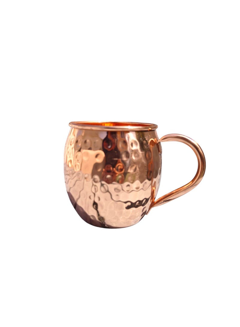 Soul Love & Earth Copper Hammered Beer Mug Brown - Image 1