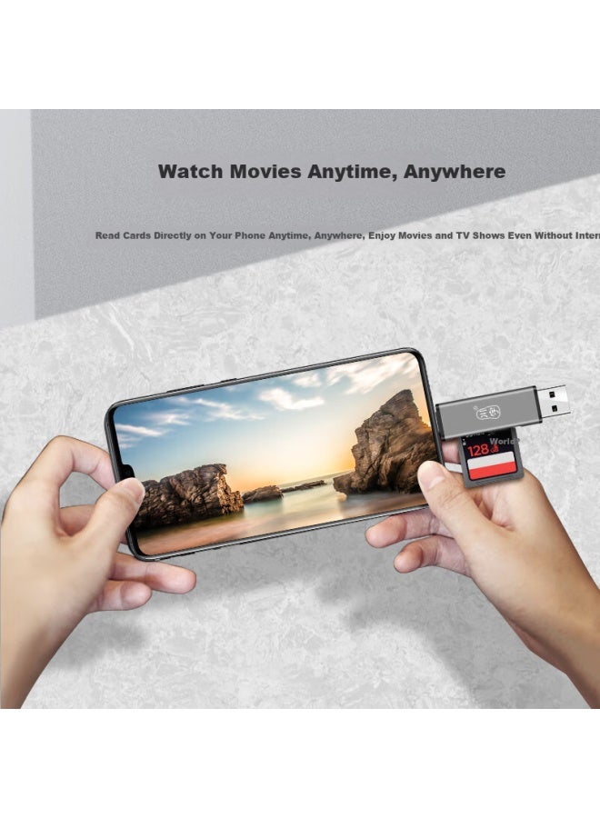 Chuanyu Usb/type-c 3.0 High-speed Card Reader Sd/tf Multi-function All-in-one For Computer/tablet/phone/apple 16/15 Camera Drone Monitoring - Image 4