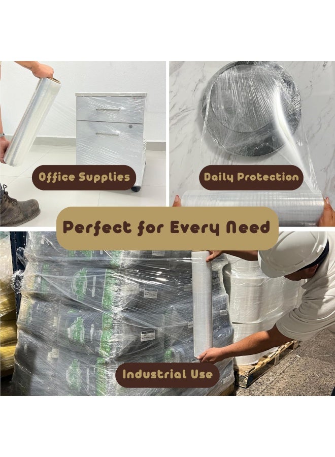 PixelsPackaging 2 Stretch Wrap Roll 2.5 Kg from Pixels Packaging, durable and strong, self-adhesive and water-resistant. - Image 5