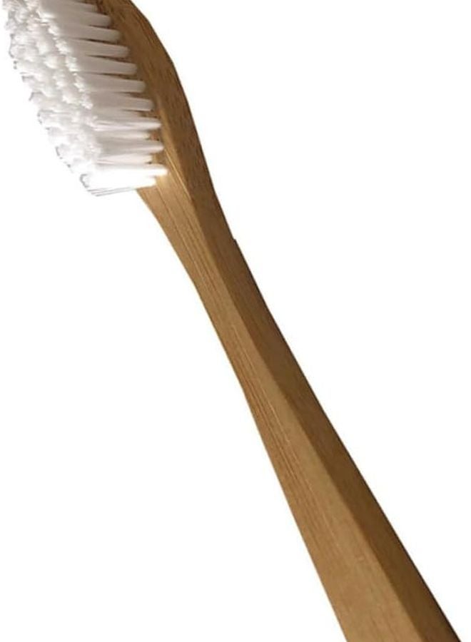 4 Pack Biodegradable White Toothbrushes With Soft Bristles And Anti Slip Handle For Travel Home Use - Image 4