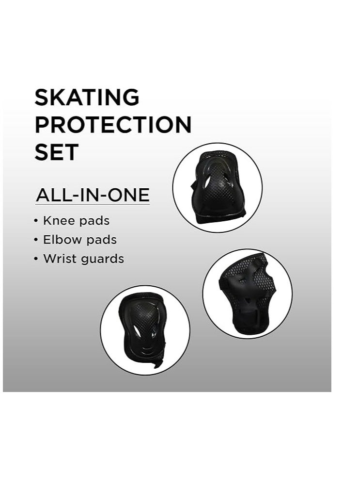 ENDLESS  - EL1028 Protective Guard Kit for Skating, Cycling and Skateboarding with Knee, Elbow and Wrist Protector |Material : ABS, Nylon | With Adjustable Straps to Fit Perfectly for Adults - Image 1