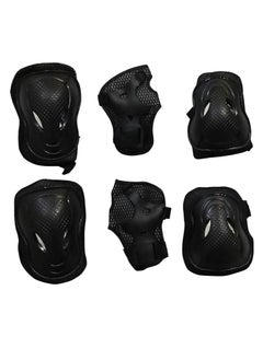 EL1028 Protective Guard Kit for Skating, Cycling and Skateboarding with Knee, Elbow and Wrist Protector |Material : ABS, Nylon | With Adjustable Straps to Fit Perfectly for Adults