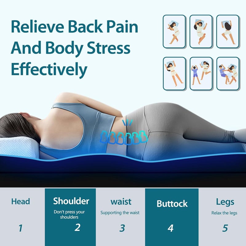 CYMULA غطاء مرتبة مقاس Twin XL - وسادة مرتبة تبريد ناعمة لمستلزمات غرفة السكن الجامعي - غطاء حماية طويل سميك إضافي لآلام الظهر، وسادة علوية لسرير مفرد مع جيب عميق 8-21 بوصة - Image 4