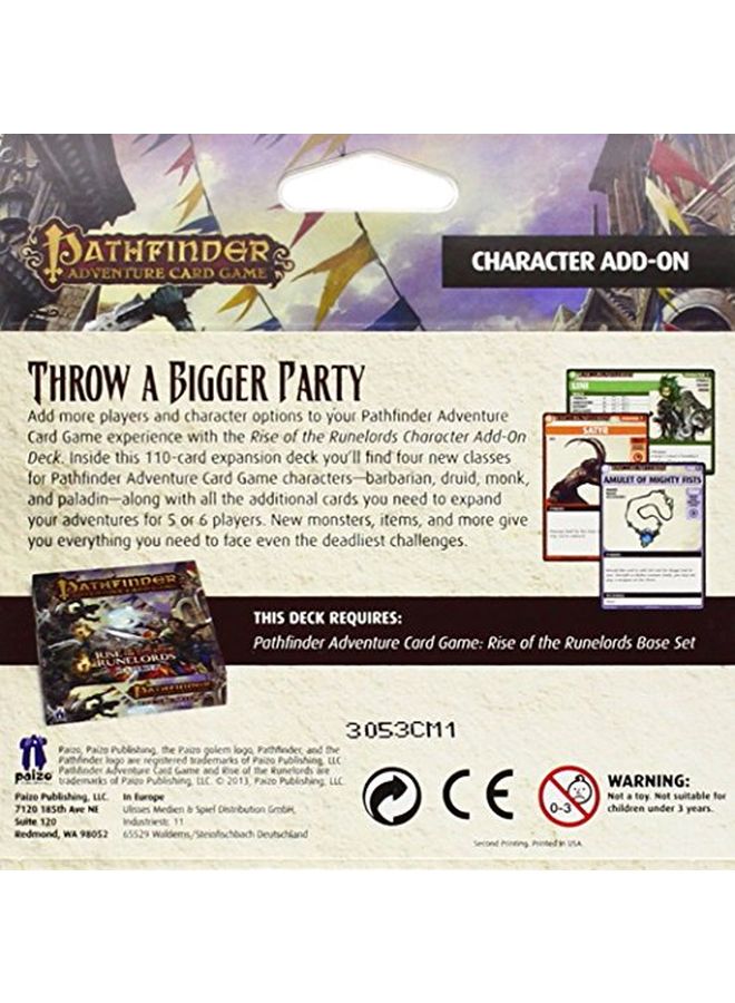 Paizo Rise Of The Runelords Character Addon Deck - Image 2
