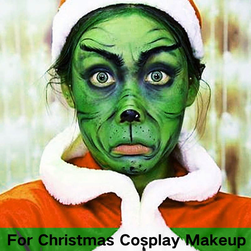 MEICOLY Green Eye Black Stick,Waterproof Eye Black Baseball Softball Football Lacrosse,Camo Witch Green Face Paint,Face Body Paint Stick for Halloween SFX Cosplay Hulk Makeup - Image 2
