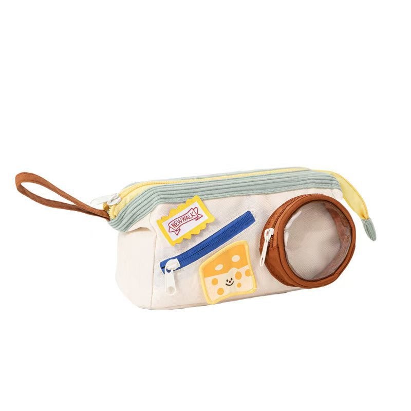Cute Food Themed Pencil Case, Large Capacity Student Stationery Bag - Image 5