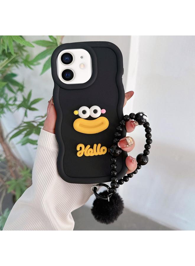 Zaboon Case For iPhone 11 Cartoon Sausage Mouth TPU Phone Case with Bead Chain - Image 1
