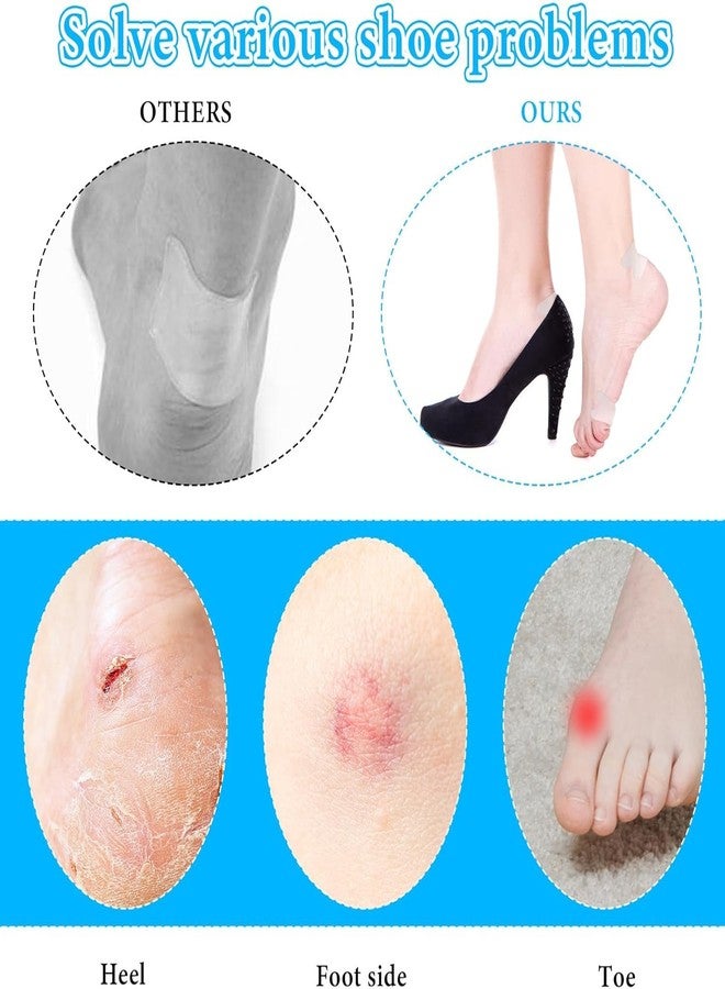 Inralimot Invisible Shoe Bite Protector Tape, Anti-Friction Heel Stickers for Women & Men, Waterproof Blister Prevention Roll for Heels, Toes and Ankles - Image 3