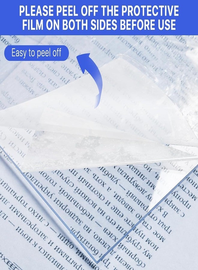 Fliptic Clear/Transparent Acrylic 1 Piece Plexiglass 3 mm Sheet 12"x6" DIY Projects 3 mm (3 mm, Transparent, 12x6) Pack of 1pcs for glass painting - Image 4