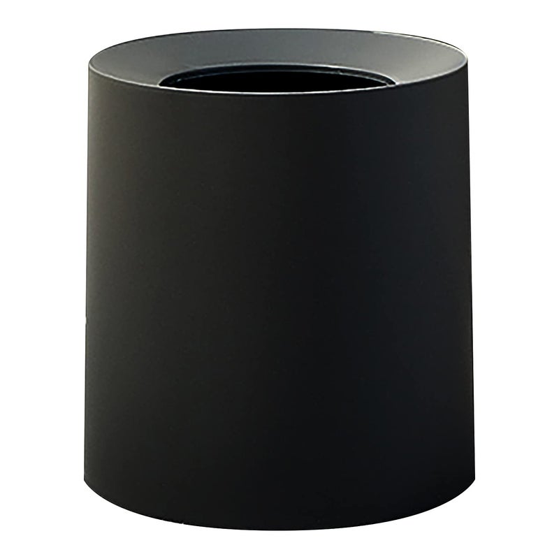Modern Round Waste Basket 21Gal79L Open Top Trash Bin Black Garbage Can with Removable Plastic Bin Liner Touchless Bathroom Garbage Can or Trash Can for Kitchen Minimalist Office Trash Can