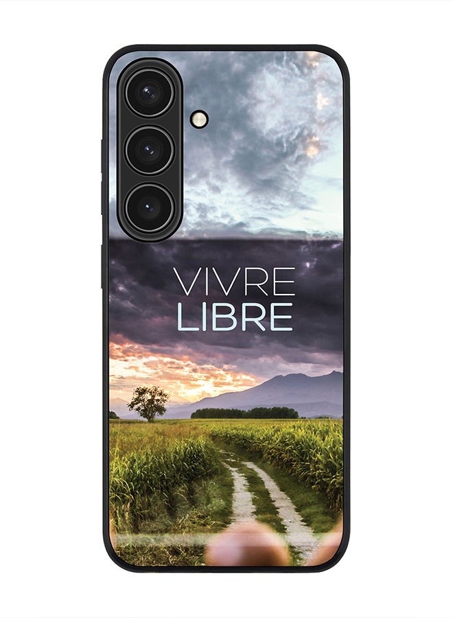 Stylizedd For Samsung Galaxy S25 5G Case,Slim fit Camera Protection, Shockproof Thin Phone cover  - Vivre Libre - Image 1