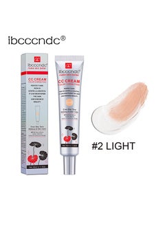 ibcccndc CC Cream Color Correcting,Perfect Skin Rich in Centella Asiatica, Multi-Purpose Skin Tone Adjusting CC Cream Concealer Full Coverage, SPF 25 Sunscreen Moisturizing Pre-Makeup Primer Brightening For Mature Skin #Light  - Image 2