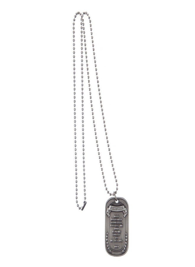 Eagle Crest Dog Tags Silver St. Christopher OSFM by Eagle Crest ,2 x 1.25 - Image 1