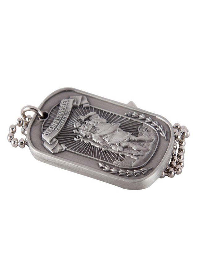 Eagle Crest Dog Tags Silver St. Christopher OSFM by Eagle Crest ,2 x 1.25 - Image 4