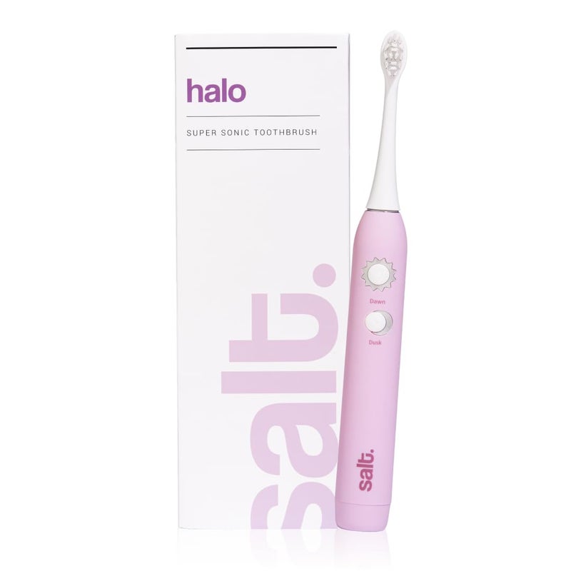 Salt .Oral Care Halo Supersonic Electric Toothbrush for Adults – Smokey Purple | Rechargeable Sonic Toothbrush with 3 Modes, Pressure Sensor, USB-C, 2 Brush Heads, 60-Day Battery, Travel Case, IPX7 Waterproof - Image 1