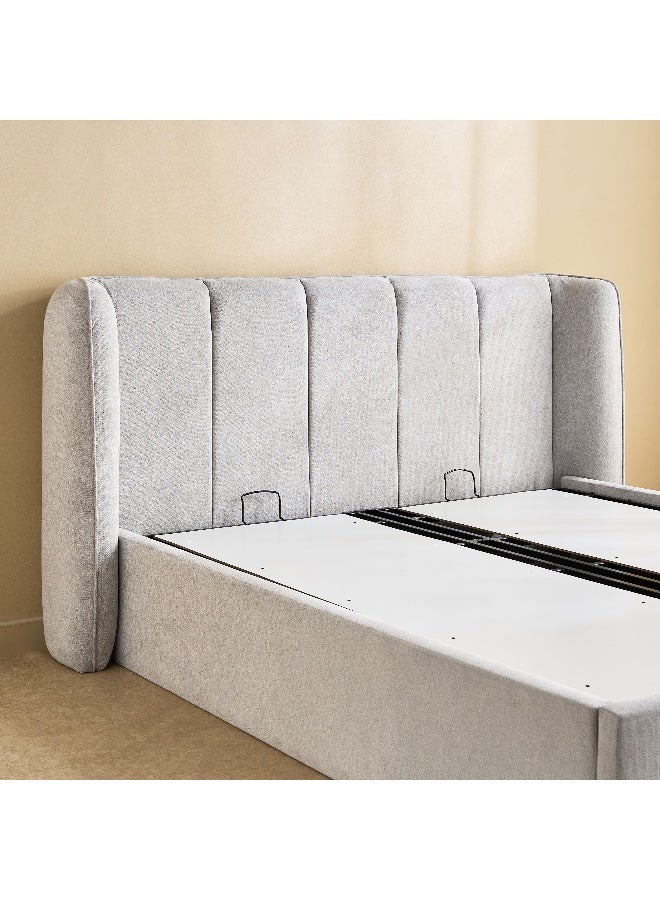 Home Box Upholstered King Headboard in Light Grey - Image 1