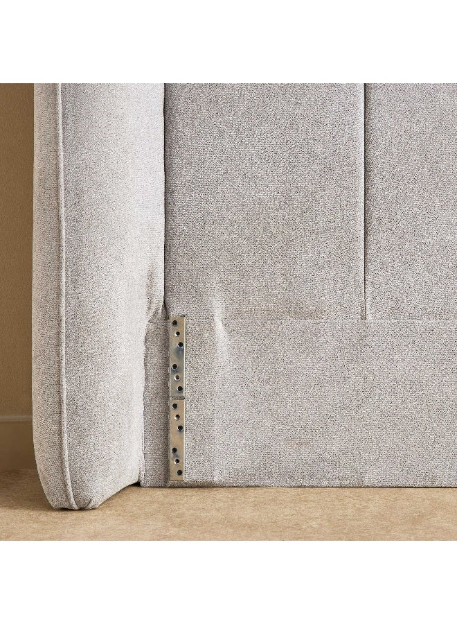 Home Box Upholstered King Headboard in Light Grey - Image 5