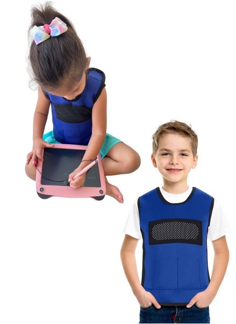 Weighted Sensory Vest Deep Pressure Comfort for Autism Hyperactivity Mood Processing Disorders Breathable Form-Fitting For Kids and Adults