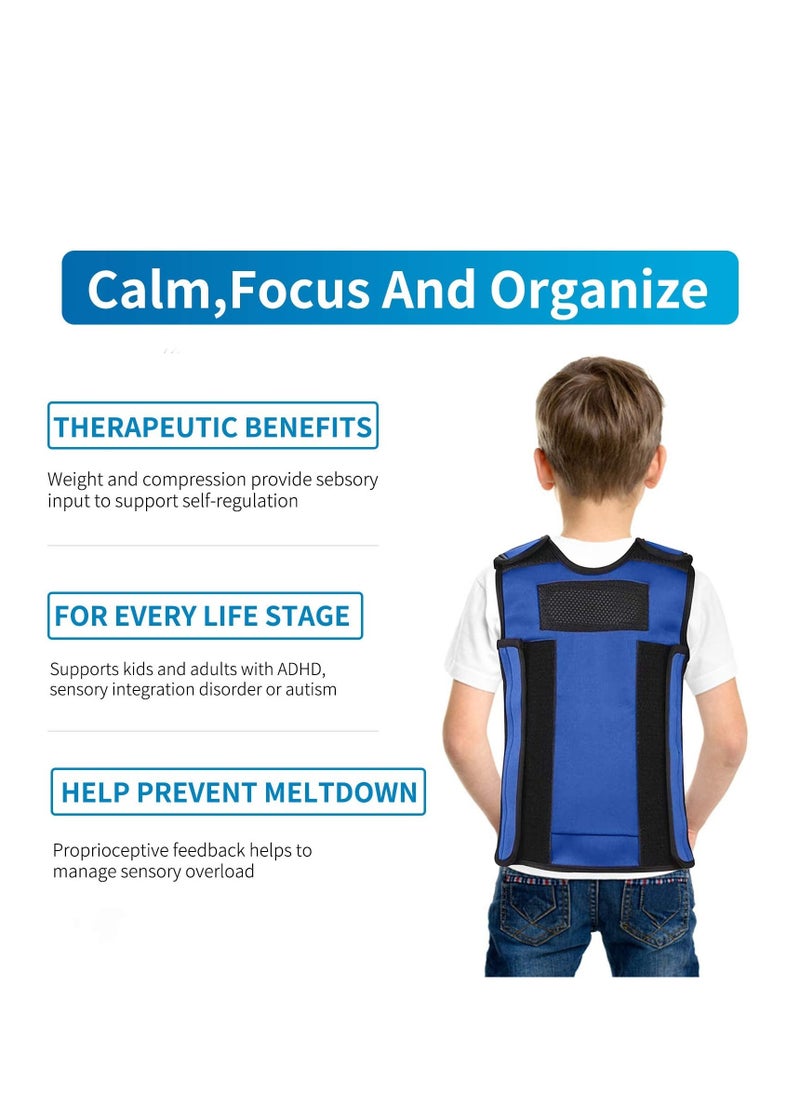 Made2Motivate Weighted Sensory Vest Deep Pressure Comfort for Autism Hyperactivity Mood Processing Disorders Breathable Form-Fitting For Kids and Adults  - Image 2