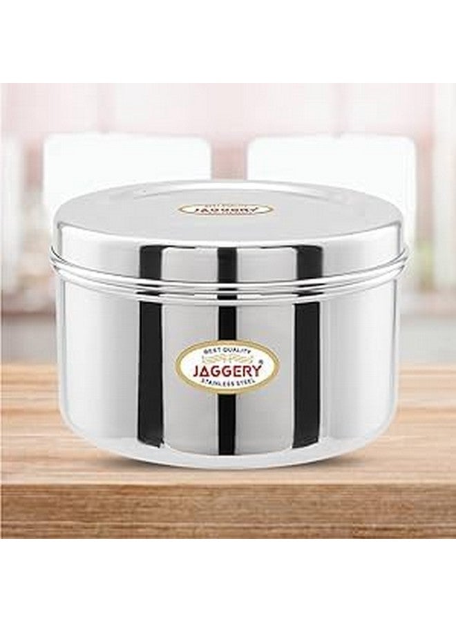 JAGGERY Brand Heavy Gauge Stainless Steel Container/Storage Box/Deep Betha Dabba/Grocery Canister/Multipurpose Dibba (Capacity- 3000Ml, Pack Of 1Pc) For Laddu/Papad/Chips/Idli, Silver - Image 5