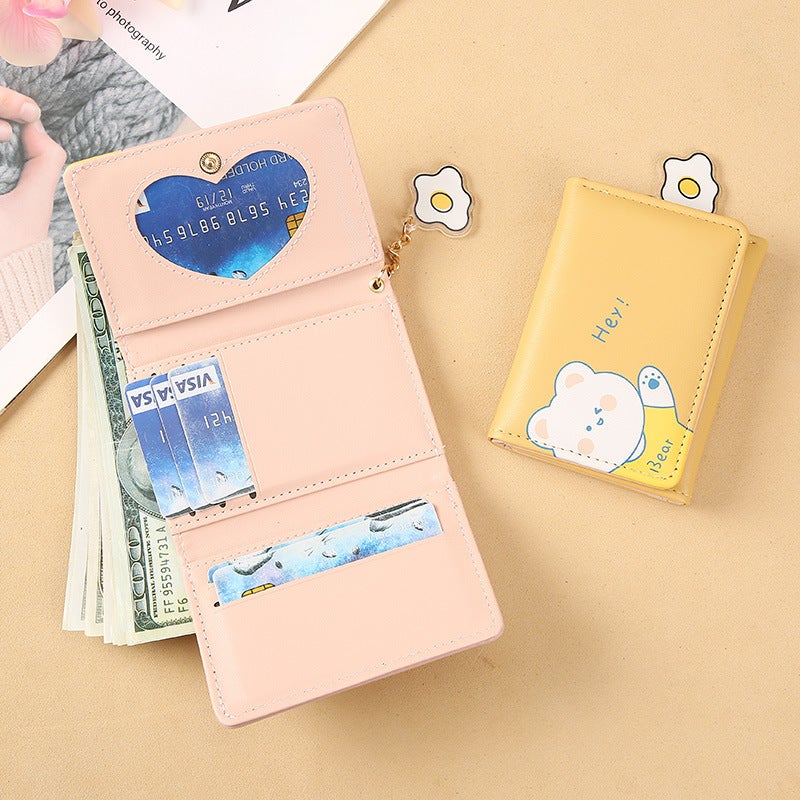 Multifunctional Solid Color PU Leather Wallet, RFID Blocking Design Portable Daily Storage Purse for Cards Cash Coin Business Use - Image 3