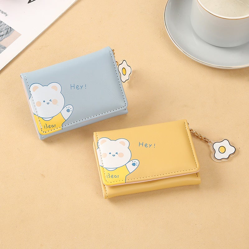 Multifunctional Solid Color PU Leather Wallet, RFID Blocking Design Portable Daily Storage Purse for Cards Cash Coin Business Use - Image 1