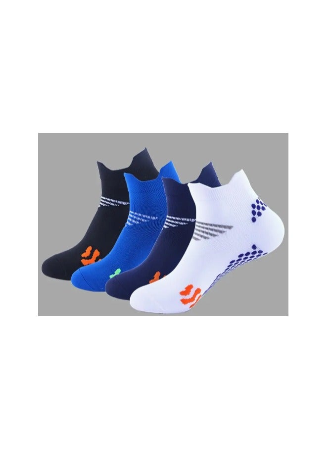 4 Pairs Compression Socks for Men & Women – Ideal for Running, Fitness, and Hiking  - Image 1