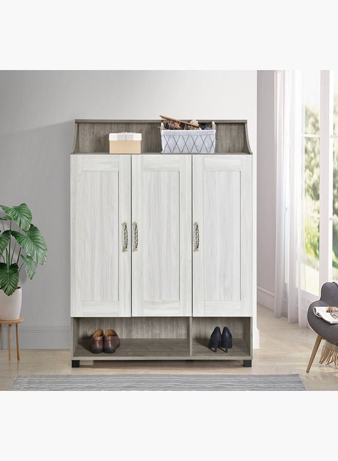 Home Box Angelic 26-Pair Shoe Cabinet With 3 Doors 120 x 123 x 39.4 cm - Image 2