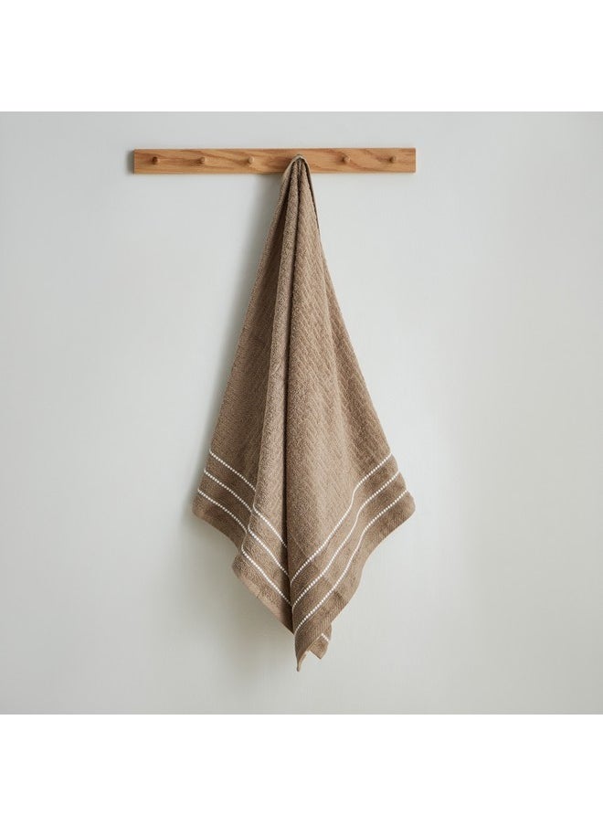 Home Box Atlanta Textured Cotton Bath Towel 68 x 136 cm  - Image 1