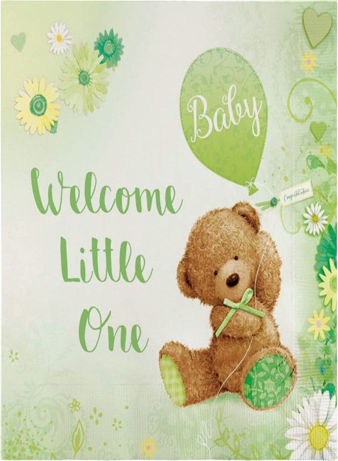 Iconikal 75-Count Baby Shower Party Napkins, Gender Neutral Green, Disposable Paper Party Napkins, Dinner Size - Image 1