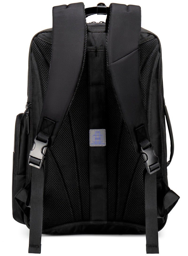 ARCTIC HUNTER Casual Lightweight School Laptop Bag Water Resistant College Travel Backpack for Men and Women GB00397 Black - Image 3