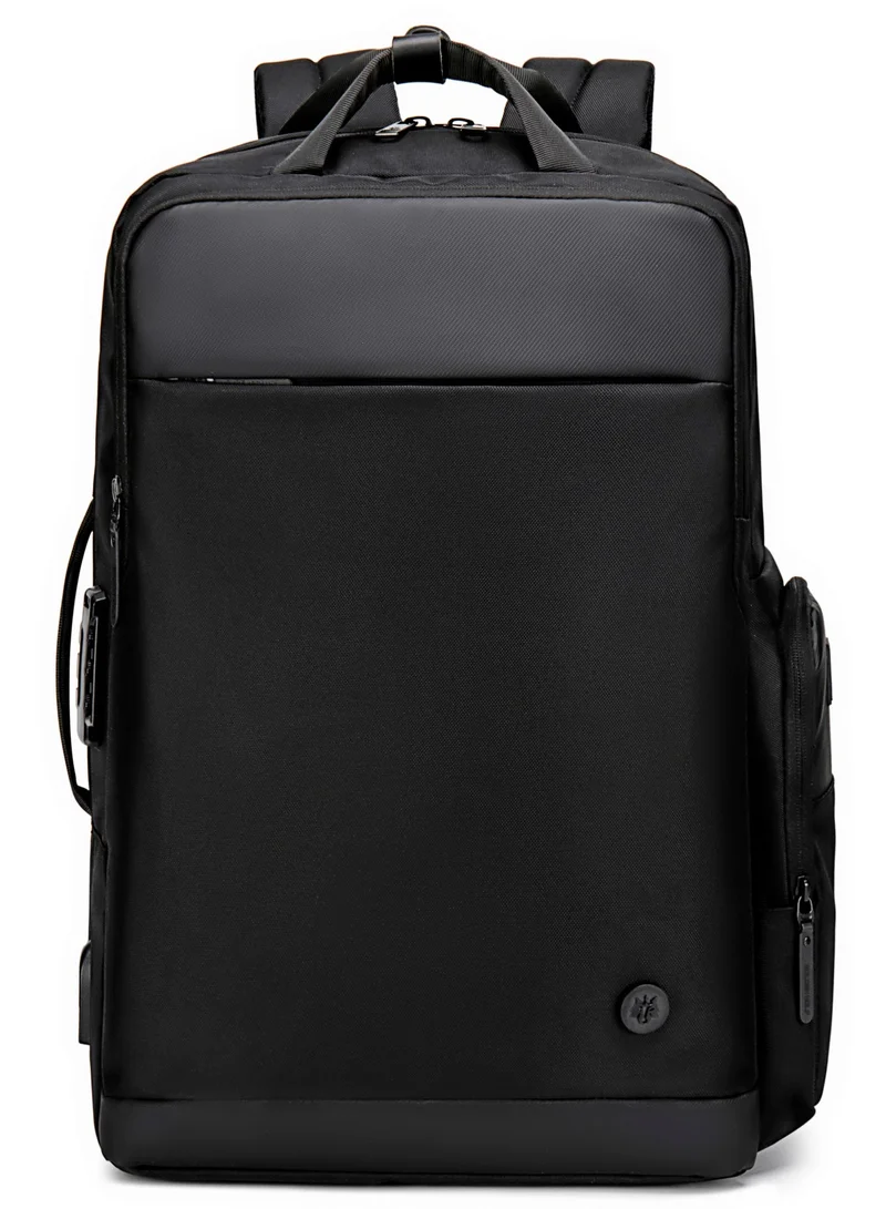 أركتيك هانتر حقيبة ظهر مدرسية خفيفة الوزن للسفر والكلية مقاومة للماء للرجال والنساء - أسود