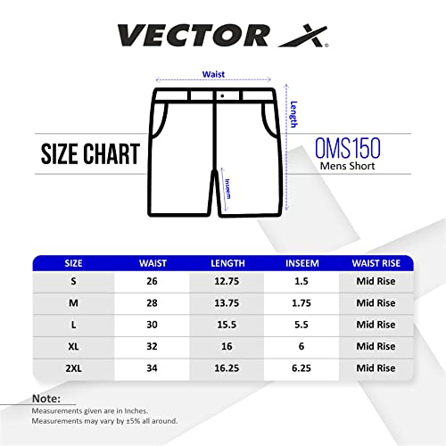 Vector X OMS-150 Men's Athletic/Running Sports Shorts - Image 3