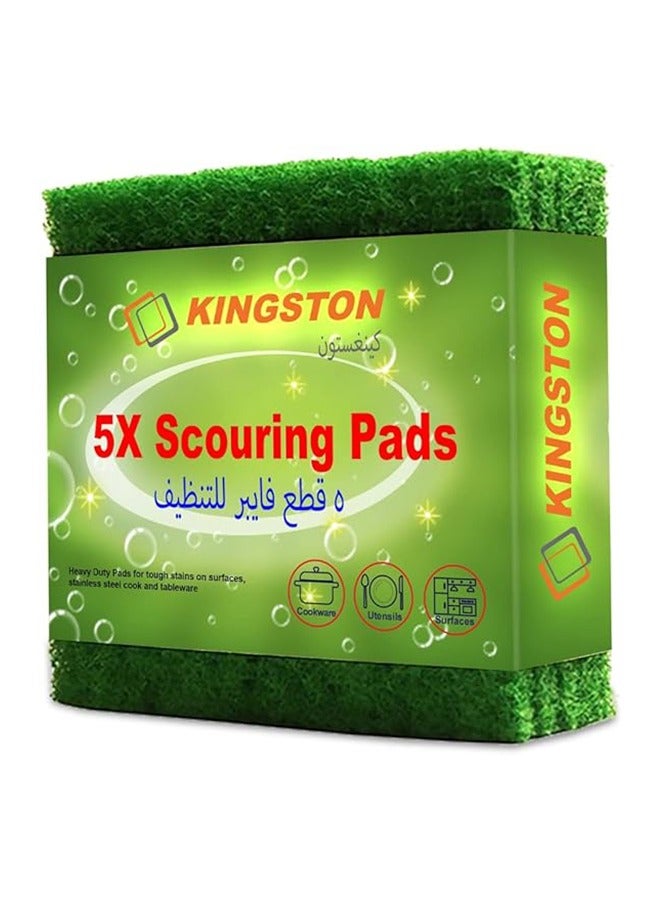 Kingston 5-Piece Scouring Pad Green - Image 1
