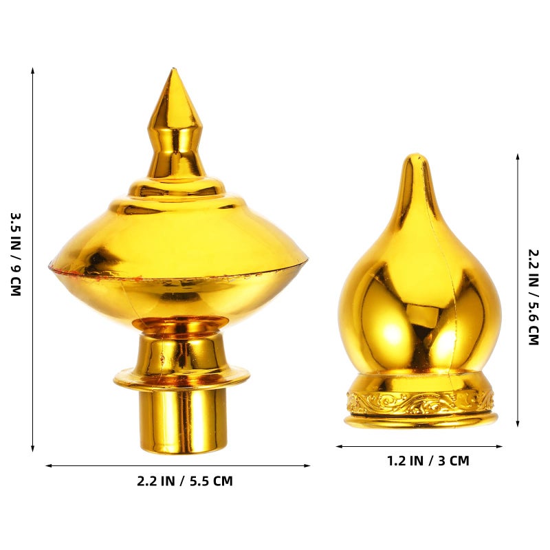 12Pcs Weatherproof Flagpole Finial Ball Toppers Outdoor Hardware Accessories For Sports Parade Flags - Image 3
