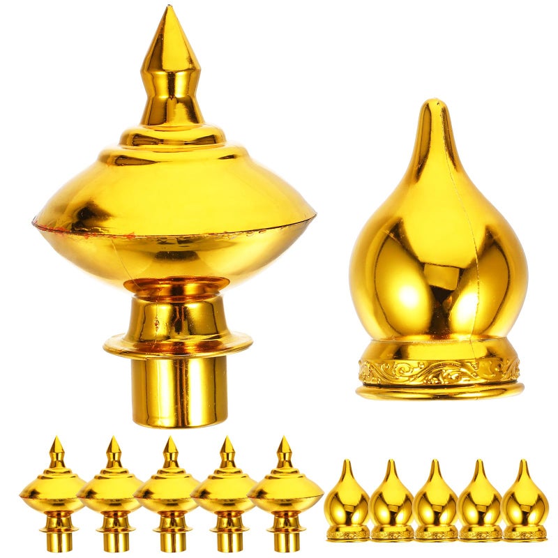12Pcs Weatherproof Flagpole Finial Ball Toppers Outdoor Hardware Accessories For Sports Parade Flags - Image 2