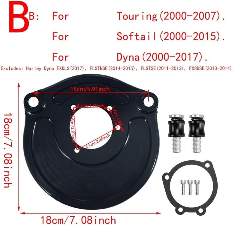 MKVAXR Inverted Big Sucker Air Cleaner Filter for Harley Motorcycles - Image 3
