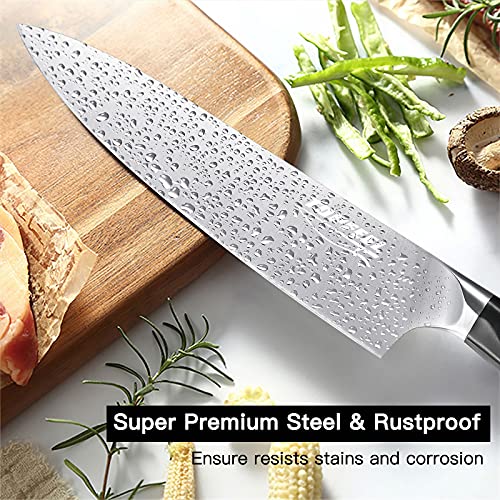 Topfeel Professional Chef Knife Set Sharp Knife, German High Carbon Stainless Steel Kitchen Knife Set 3 PCS-8" Chefs Knife &7" Santoku Knife&5" Utility Knife, Knives Set for Kitchen - Image 3