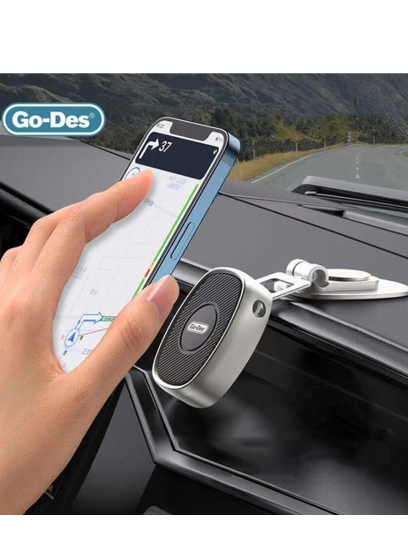 GO-DES - "Go-Des GD-HD788 Magnetic Car Interior Phone Holder with Flat Surface Design" - Image 1