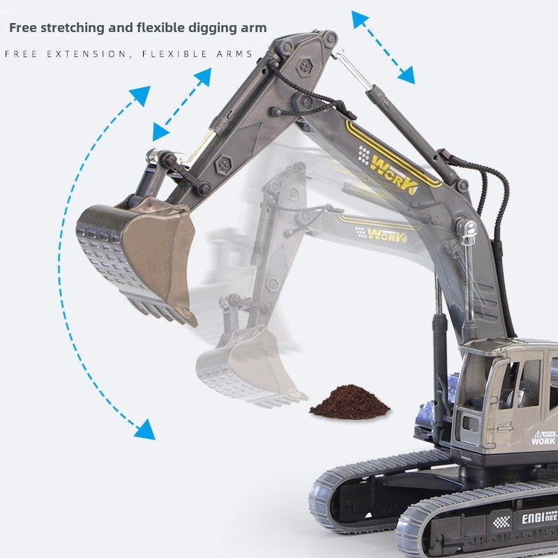 Digger Toy 1:36 Scale Durable Plastic - DIY Customizable Engineering Vehicle Toy for Young Builders & Children’s Play Learning - Image 3