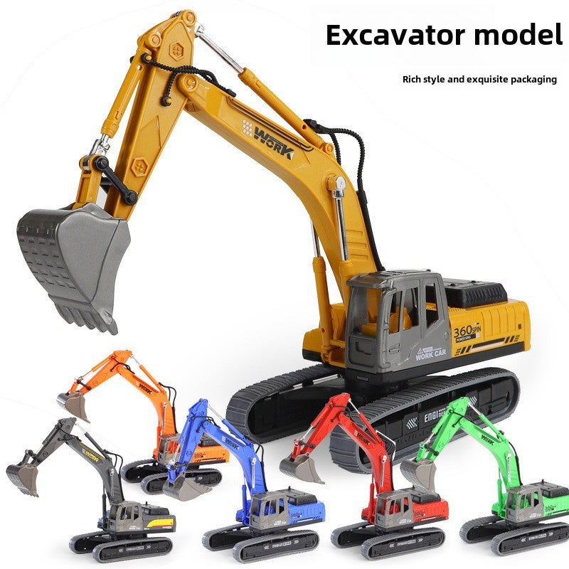Digger Toy 1:36 Scale Durable Plastic - DIY Customizable Engineering Vehicle Toy for Young Builders & Children’s Play Learning - Image 2