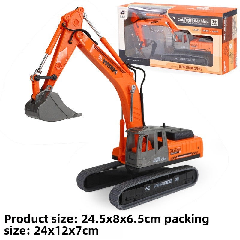 Digger Toy 1:36 Scale Durable Plastic - DIY Customizable Engineering Vehicle Toy for Young Builders & Children’s Play Learning - Image 1