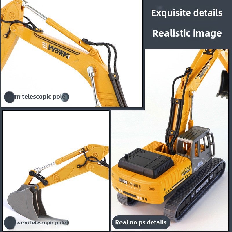 Digger Toy 1:36 Scale Durable Plastic - DIY Customizable Engineering Vehicle Toy for Young Builders & Children’s Play Learning - Image 5