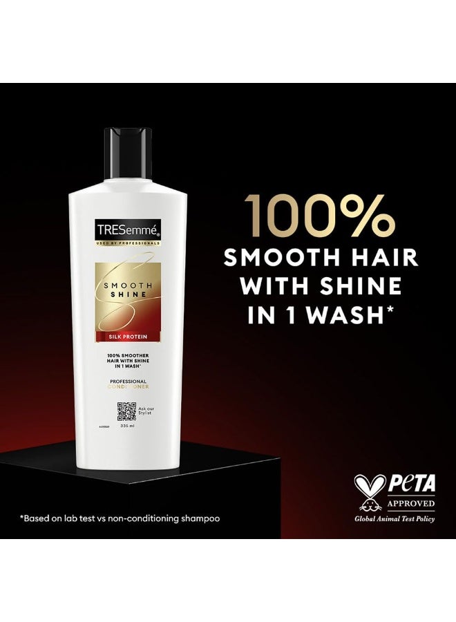 TRESemmé Smooth Shine Conditioner 335ml With Vitamin H and Silk Protein | Salon-Smooth Silky Hair| Shiny and Smooth Hair | Intense Hydratio - Image 2