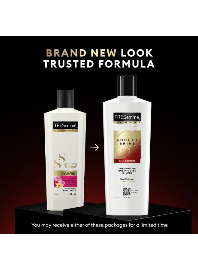 TRESemmé Smooth Shine Conditioner 335ml With Vitamin H and Silk Protein | Salon-Smooth Silky Hair| Shiny and Smooth Hair | Intense Hydratio - Image 3