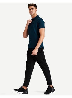 Van Heusen Van Heusen Men Athleisure Ultra Soft Polo Regular Fit T-Shirt-Short Sleeve, Textured_60033_Deep Sea_M, Blue  - Image 2