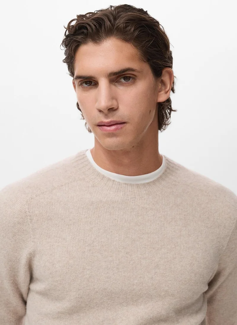 Mango Man  Knitted wool blend sweater for Men | Best Price UAE